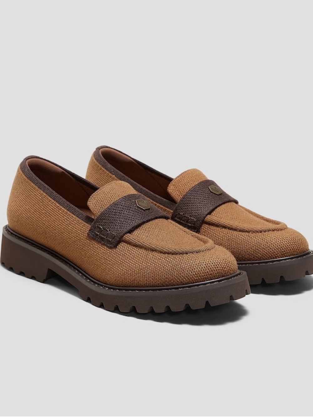 Vivaia Round-Toe Platform Chunky Heel Loafers (Francesca)